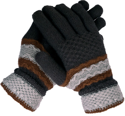 SFAB Solid, Self Design, Printed Winter Men Gloves