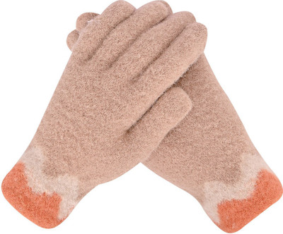 HOC Solid, Self Design Winter Women Gloves