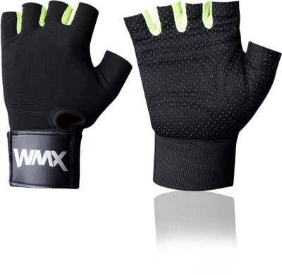 Sportinger Unisex Leather Gym Gloves for Professional Weightlifting Gym & Fitness Gloves(DOTED GREEN)