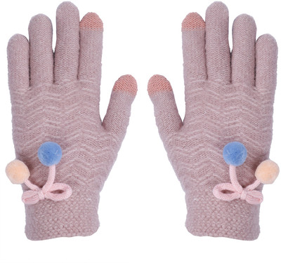 LOOM LEGACY Self Design Winter Women Gloves