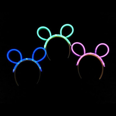 PARTY MIDLINKERZ Radium Sticks with Heart Shape Neon Glow Sticks for Lighting Headband  Party Glow Ornament(Pack of 1)