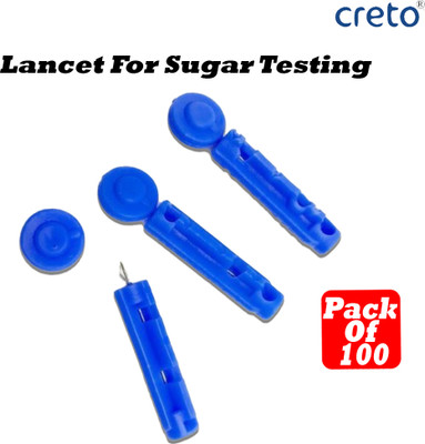 CRETO [100 Pcs Lancets Needles 30 gauge Painless] Glucometer Lancets(100)