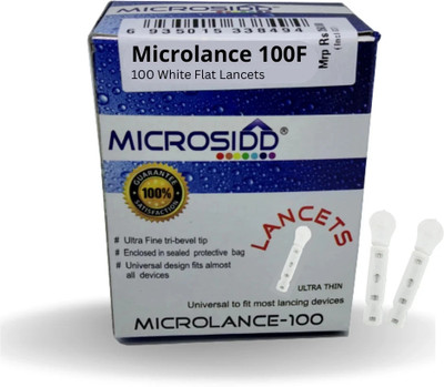 MICROSIDD WHITEFLAT Glucometer Lancets(100)