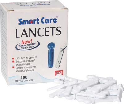 Smart Care Lancets Needle Flat - 100 Pieces Glucometer Lancets(100)