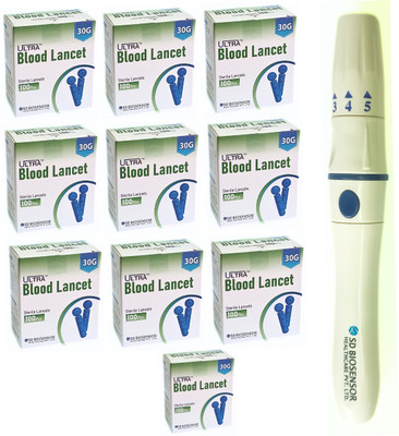 STANDARD SD Biosensor Sterile Round Blood Glucose Needle with Lancing Device Glucometer Lancets(1000)