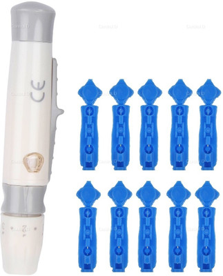 Control D Adjustable Lancing Device with 10 Gamma Steriled Lancets Glucometer Lancets(10)