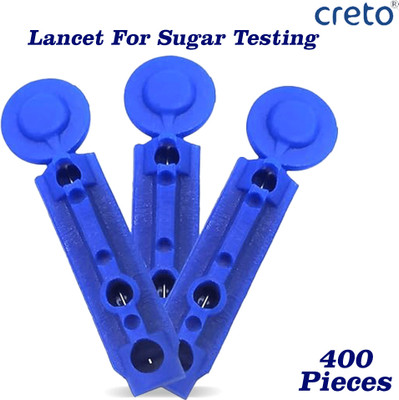 CRETO (400Pcs) 30 Gauge Round Glucometer Lancets(400)