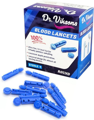 Dr. Viksons Round Lancets 100 pcs Glucometer Lancets(100)