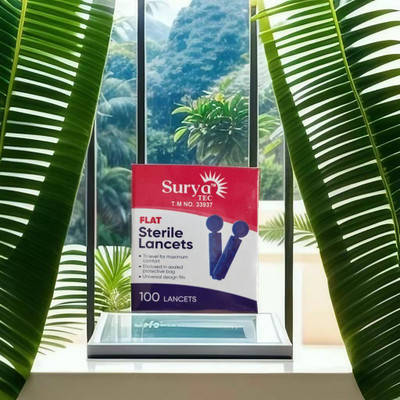 surya tec flat Lancets Glucometer Lancets(100)