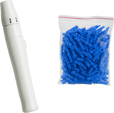 Dr. Morepen lancing device + 50 Glucometer Lancets(50)