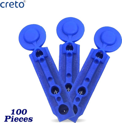 CRETO (100 Pcs) Lancets Needles 30 gauge Painless Glucometer Lancets(100)