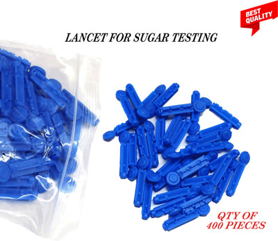 CRETO [400 Round Blood Lancet, 30 Gauge] Glucometer Lancets(400)