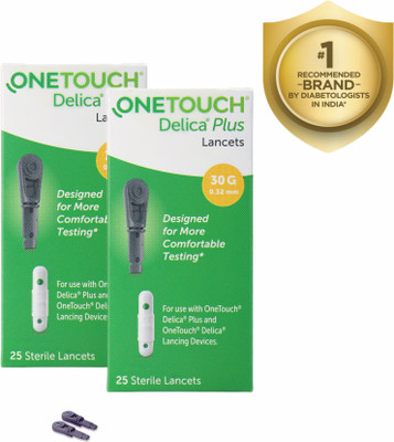 OneTouch Delica Plus 50 Glucometer Lancets(50)
