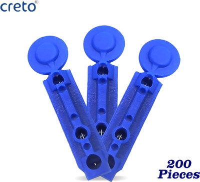CRETO (200Pcs) Lancets Needles 30 gauge Painless Glucometer Lancets(200)