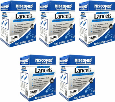 NISCOMED Ultra fine Round blood Lancet Glucometer Lancets(100)