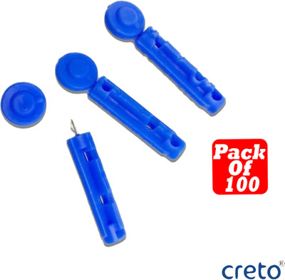 CRETO 30 gauge Painless (100 Piece)- Glucometer Lancets(100)