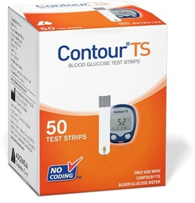 contour ts without Outer Box PAcking 50 Glucometer Strips