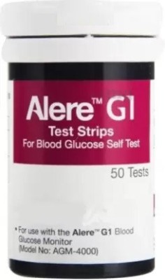 Wellstar Alere G1 AGM-4000 Glucometer Strips Pack of 50 Without Box With Long Expiry 50 Glucometer Strips