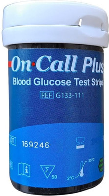 NSC On Call Plus Fifty strips with (code 007) 50 Glucometer Strips - 50 Glucometer Strips