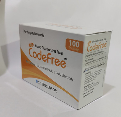 SD Codefree 1028 100 Glucometer Strips