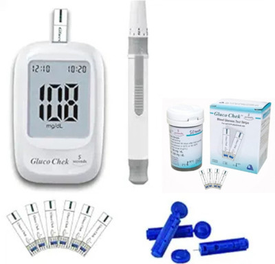 Cityhealth Gluco Chek No Coding 5 Seconds Test Strips 50's Pack with glucometer 50 Glucometer Strips