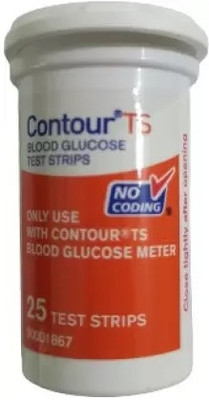 contour ts Blood Glucose Test 25 Glucometer Strips
