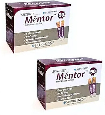 STANDARD Mentor Blood Glucose Monitoring System 100 Glucometer Strips