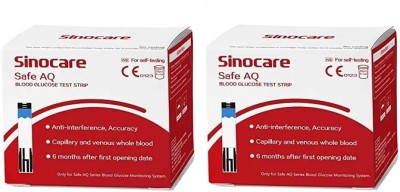 Sinocare Safe AQ (RED) 100 Glucometer Strips