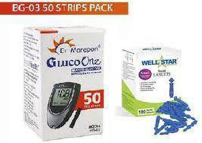 Dr. Morepen BG03 50 Glucometer Strips