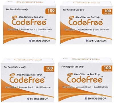 SD BIOSENSOR Codefree Blood Glucose Test Strips 400 Glucometer Strips