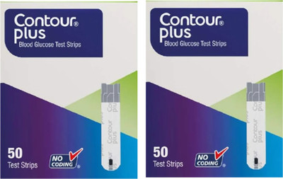 CONTOUR PLUS Strips 100 Glucometer Strips