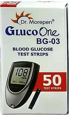 Dr. Morepen Dr BG03 Blood Glucose Test Strips 50 50 Glucometer Strips