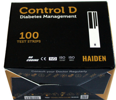 Control D 100 Sugar Strips 100 Glucometer Strips