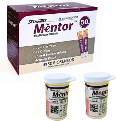 OROSTAN SD Mentor Blood Glucose Test Strips - 50 Glucometer Strips