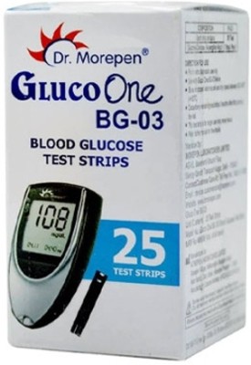 Cityhealth GlucoOne BG03 25 Strip Dr Morepen 25 Glucometer Strips