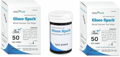 gluco spark 2x50 Blood Glucose 100 Glucometer Strips