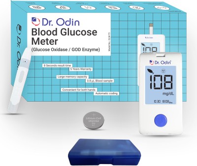 Dr. Odin Blood Glucose Monitoring System GOD Meter Only GLM-73 Glucometer(White)