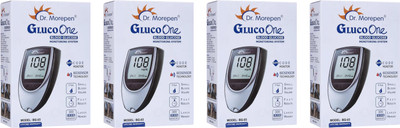 Dr. Morepen Gluco One BG 03 Meter (PACK OF 4) Without Strips Glucometer(Black)