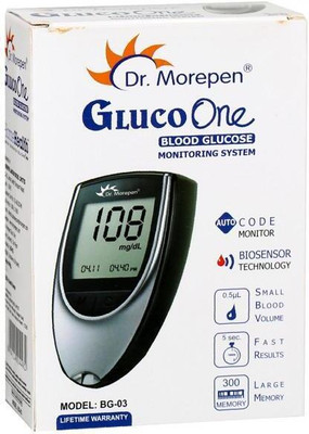 Dr. Morepen Gluco One Bg 03 Meter Without Strips 1S Glucometer(Multicolor)