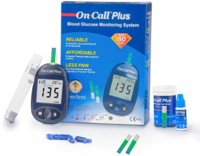 On Call Plus Starter Glucometer(Blue)