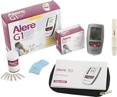 Alere G1 Advance 100 Strips with Glucometer(Multicolor)
