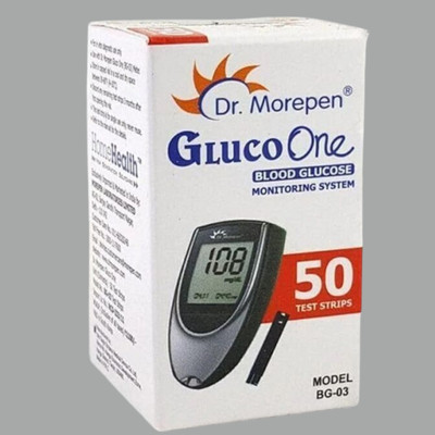 Dr. Morepen Digital Blood Sugar Testing Monitor Machine Glucometer(Black, Grey)