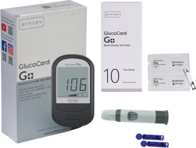 Arkray GlucoCard G+ Diabetes Monitor – Auto Coding, Safe Strip Eject, Lifetime Warranty Glucometer(Grey)