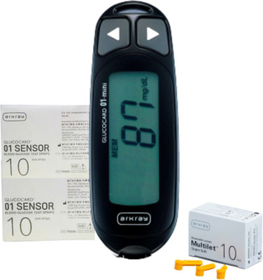 Arkray Max Glucocard 01-Mini Glucometer(Black)