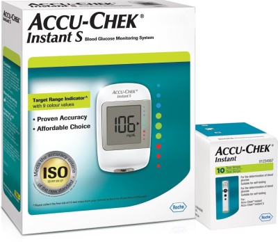 ACCU-CHEK Instant S Meter Glucometer(White)