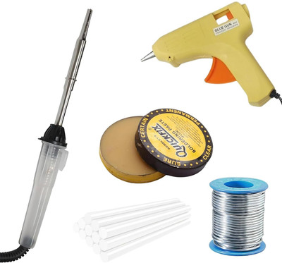 VMTRONIX GLUEGUN40W5TRANSAPRENTGLUESTICKSLEDIRON High Temperature Corded Glue Gun(11 mm)