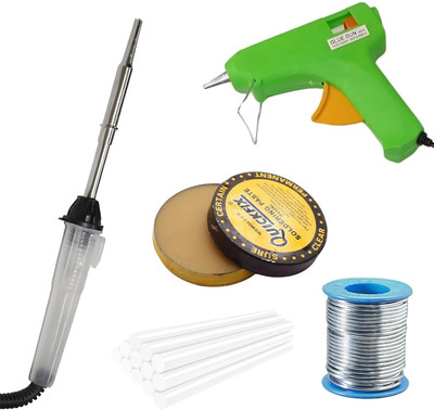 VMTRONIX GLUEGUN WITH WHITETICKS LED IRON High Temperature Corded Glue Gun(11 mm)