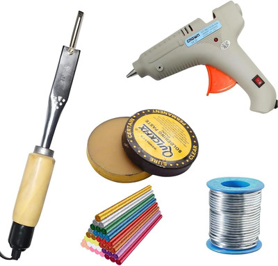 VMTRONIX GLUIEGUN150WWITH5GLITTERSTICKS125WIRON High Temperature Corded Glue Gun(11 mm)
