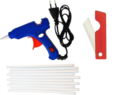Posshe 40W Electric Hot Melt Glue gun with 4 pcs glue stick and 1 pcs mini cutter Standard Temperature Corded Glue Gun(4 mm)