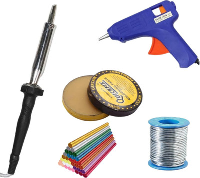 VMTRONIX 125WATT ROUND IRON GLITTER GLUESTICKS Low Temperature Corded Glue Gun(11 mm)